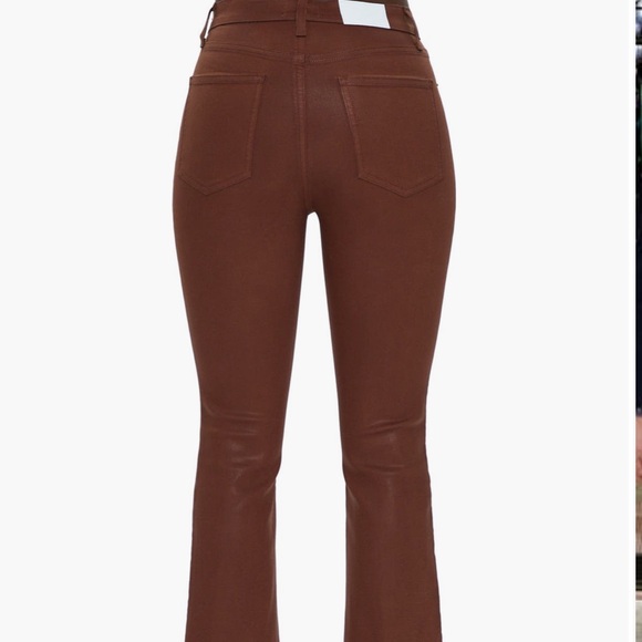 NWOT Pistola Lennon High Waist Ankle Bootcut Jeans in Coated Saddle - Picture 5 of 11